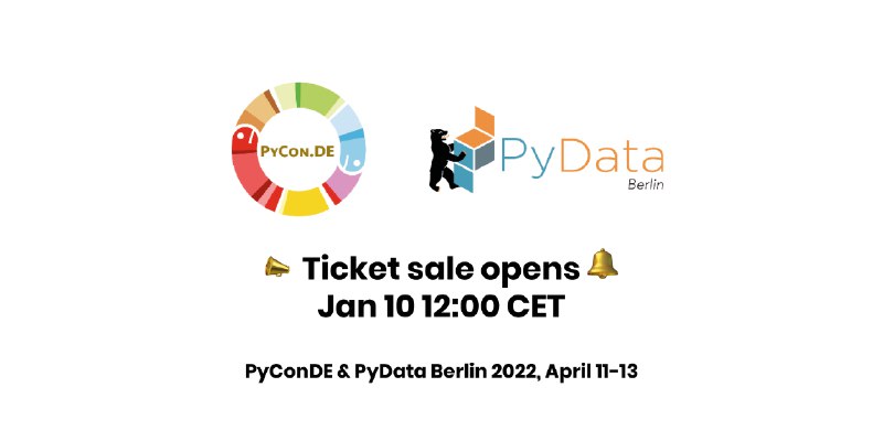 PyConDE & PyData Berlin 2022 Tickets