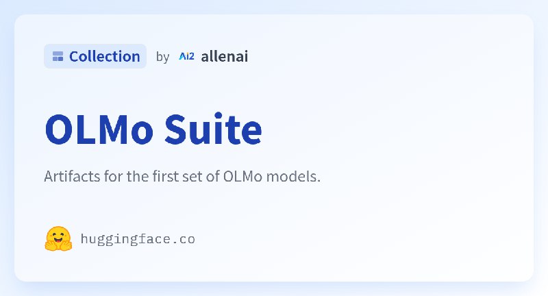 OLMo Suite - a allenai Collection