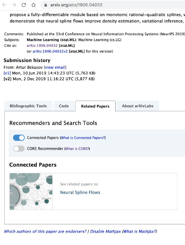#researchConnectedPapers is now integrated into arXiv.This new perspective of references is often overlooked. It is not a gimmick at all.