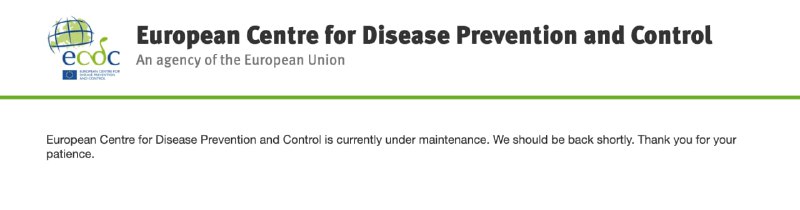what the fECDC has been like this for at least 2h.Am I time travelling back to 2000? AND this is about disease prevention and controll not  useless blogs...