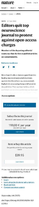 #misc What a joke. A pay walled article about publishing fees.