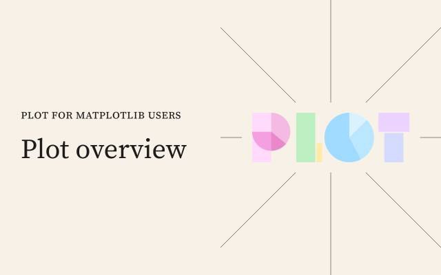Plot for Matplotlib Users: Overview