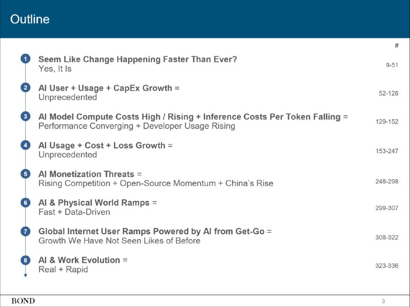 Mary Meeker's first Trends report since 2019. 340 slides on the state of AI.